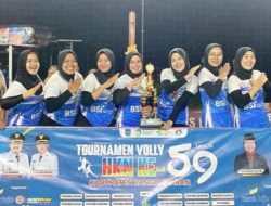 Tim Bola Voli Putri RSUD Pandega Pangandaran Raih Juara 1
