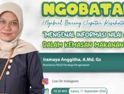 RSUD Pandega Gelar Edukasi Pentingnya Membaca Label Gizi Makanan