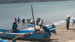 Cuaca Buruk Hantam Pangandaran, Nelayan Jaring Arad Bertaruh Nasib di Tengah Ombak